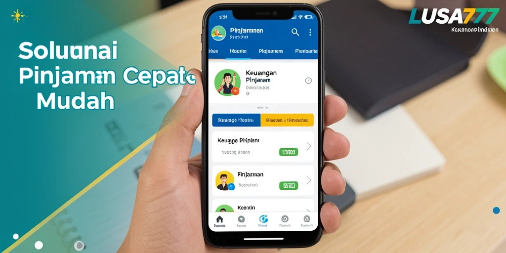 Tampilan antarmuka aplikasi LUSA777 yang sederhana dan fungsional.
