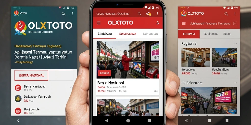 Tampilan antarmuka OLXTOTO yang modern dan informatif.