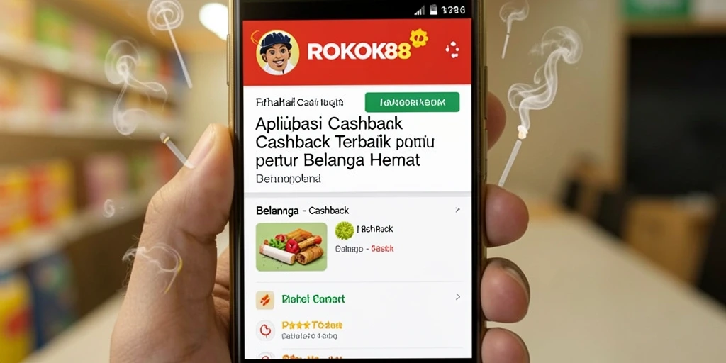 Tampilan antarmuka ROKOK88 dengan fungsi Cashback yang menarik.