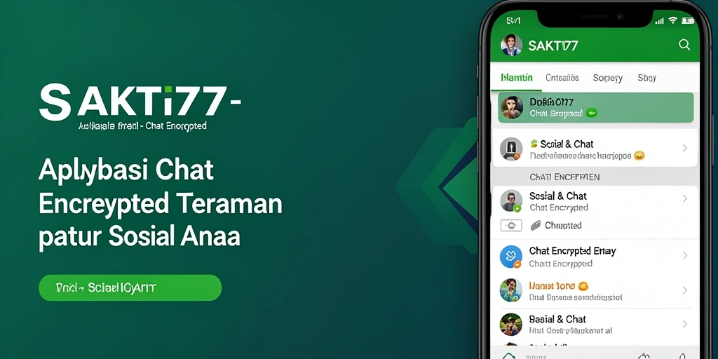 Tampilan antarmuka SAKTI77 untuk chat terenkripsi yang aman.