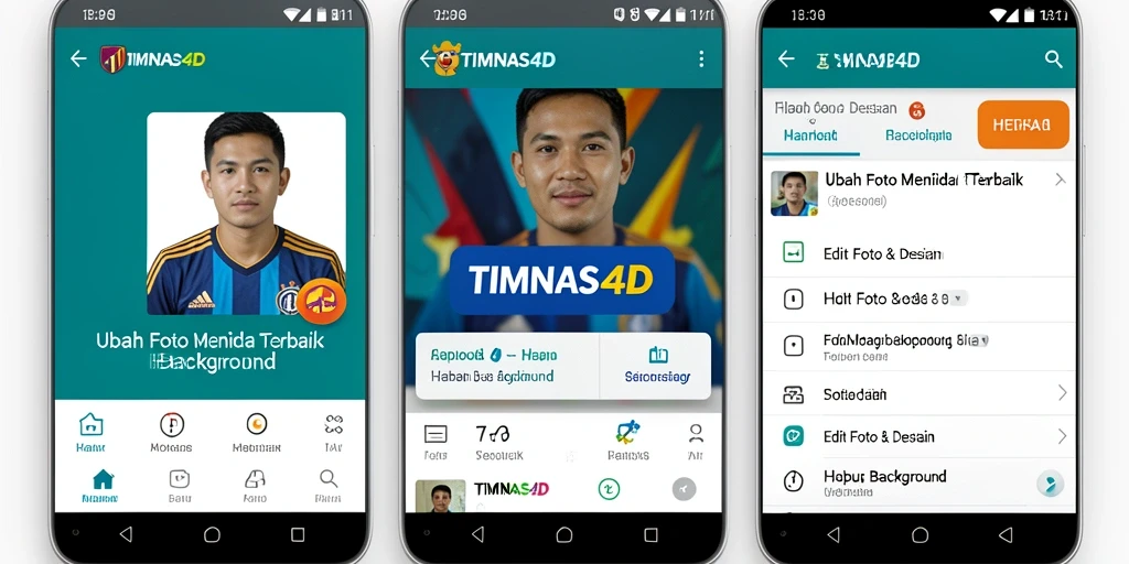 Antarmuka aplikasi TIMNAS4D saat menghapus latar belakang foto.